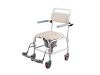 Aluminum Commode Chair With Casters