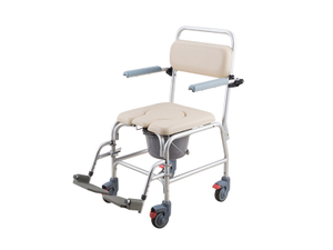 Aluminum Commode Chair With Casters