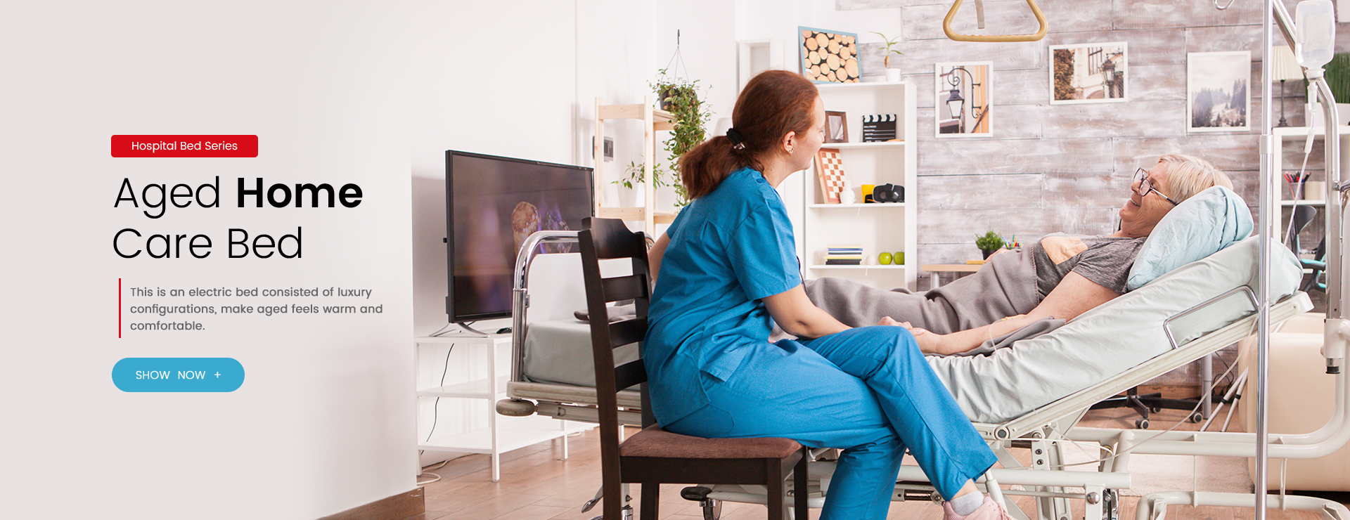 Hospital Bed, Commode Chair, Shower Chair for elderly