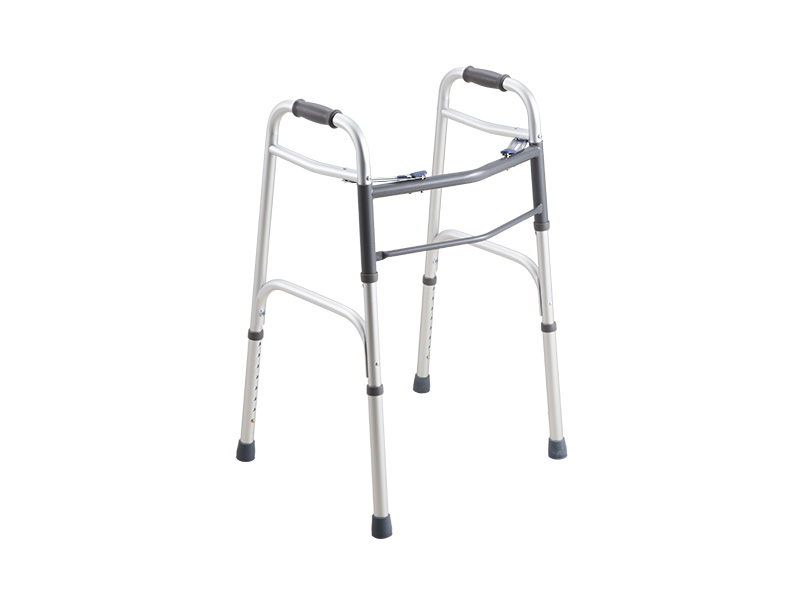 Two Button Folding Walker W / Universal Height Adjustment