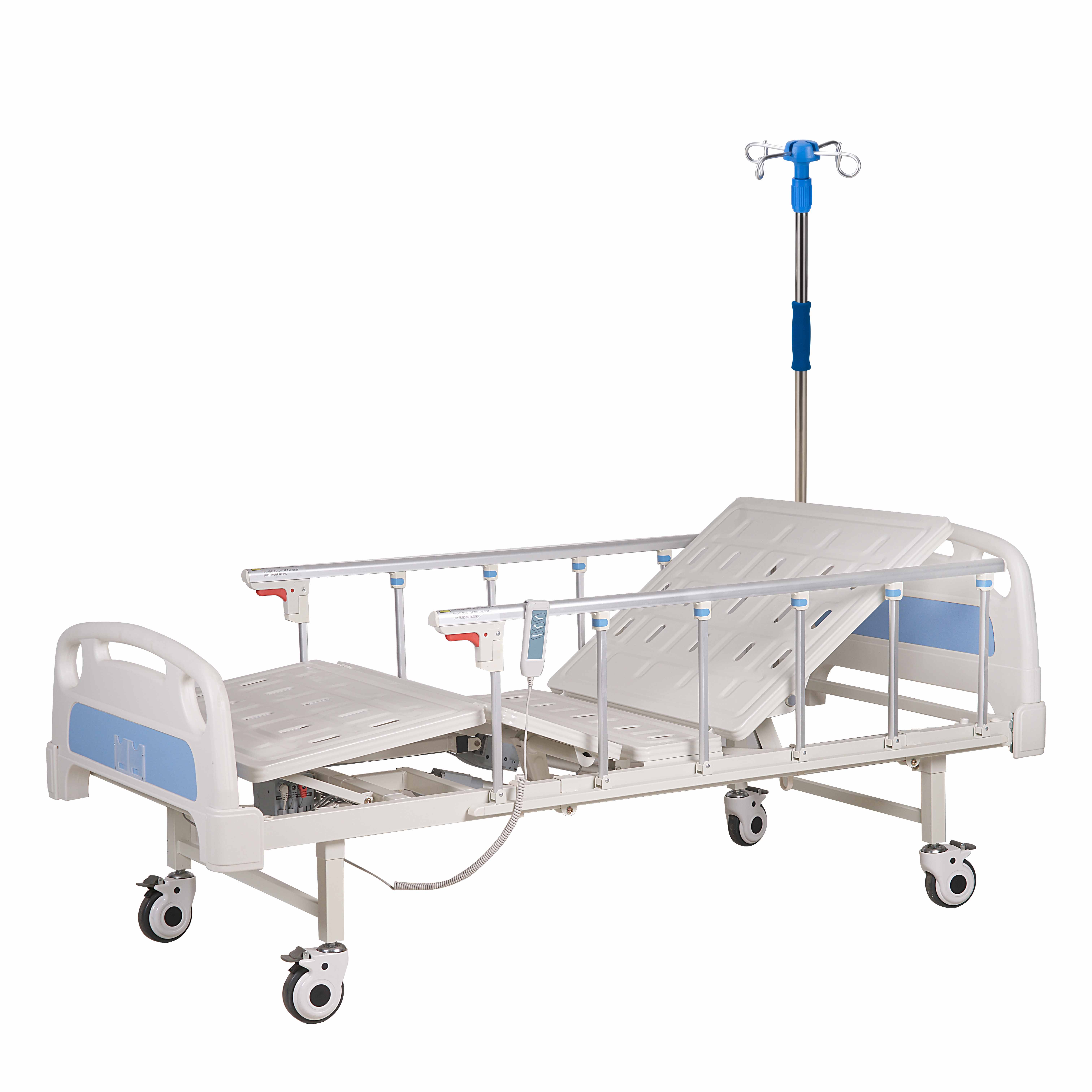 Two Functions ABS Aluminum Siderails Electric Hospital Bed